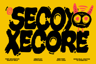 Secoy Xecore Font: Modern Display & Creative Usability