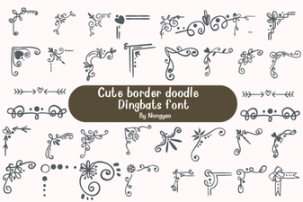 Handcrafting Designs with Cute Border Doodle Fonts