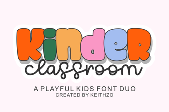Creative Kinder Font Ideas for Classroom Design