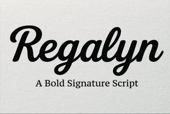 Craft Elegant Designs with Regalyn Font