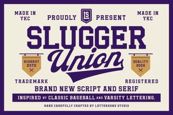Slugger Union: a Bold Font for Modern Design Projects